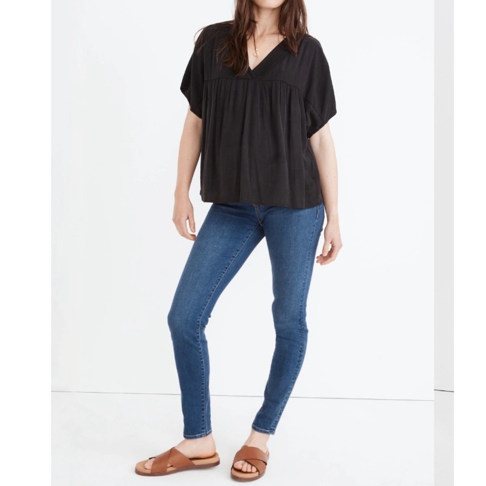 Madewell Maternity Over-the-Belly Skinny Jeans in Coronet Wash size 27 Stretch